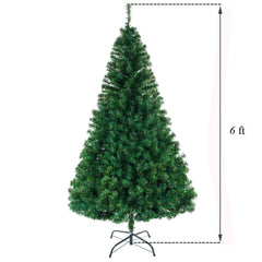 6FT Christmas Tree with 1050 Lush Branches – Perfect for a Full, Festive Holiday Display