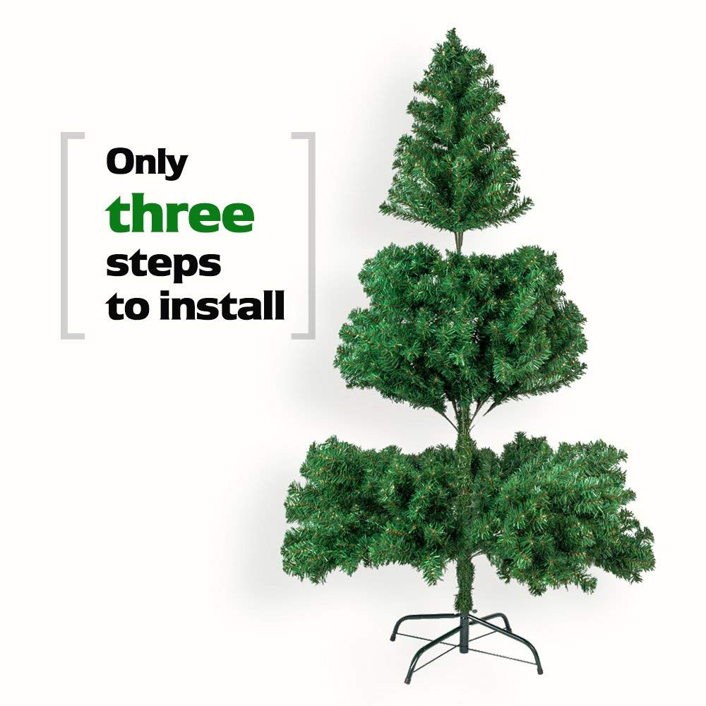 7FT Christmas Tree with 1100 Lush Branches – Stunning Holiday Centerpiece for Your Home