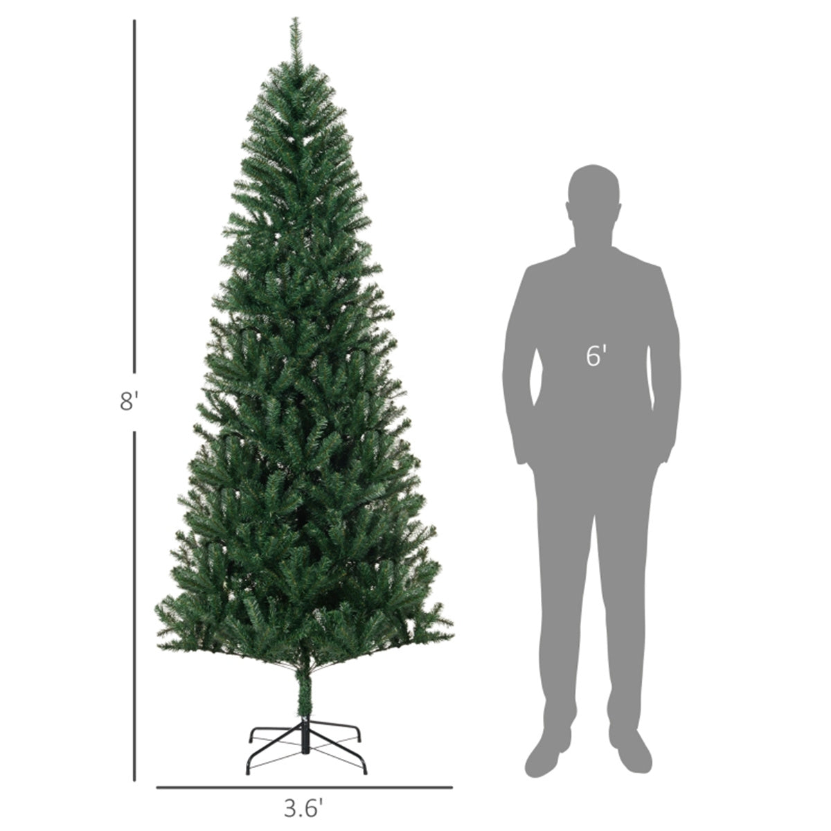 8FT Full Christmas Tree – A Majestic Holiday Centerpiece for Your Home