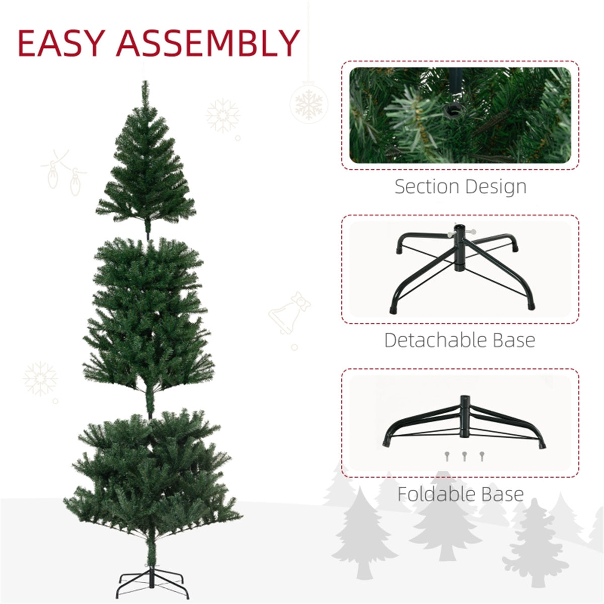 8FT Full Christmas Tree – A Majestic Holiday Centerpiece for Your Home