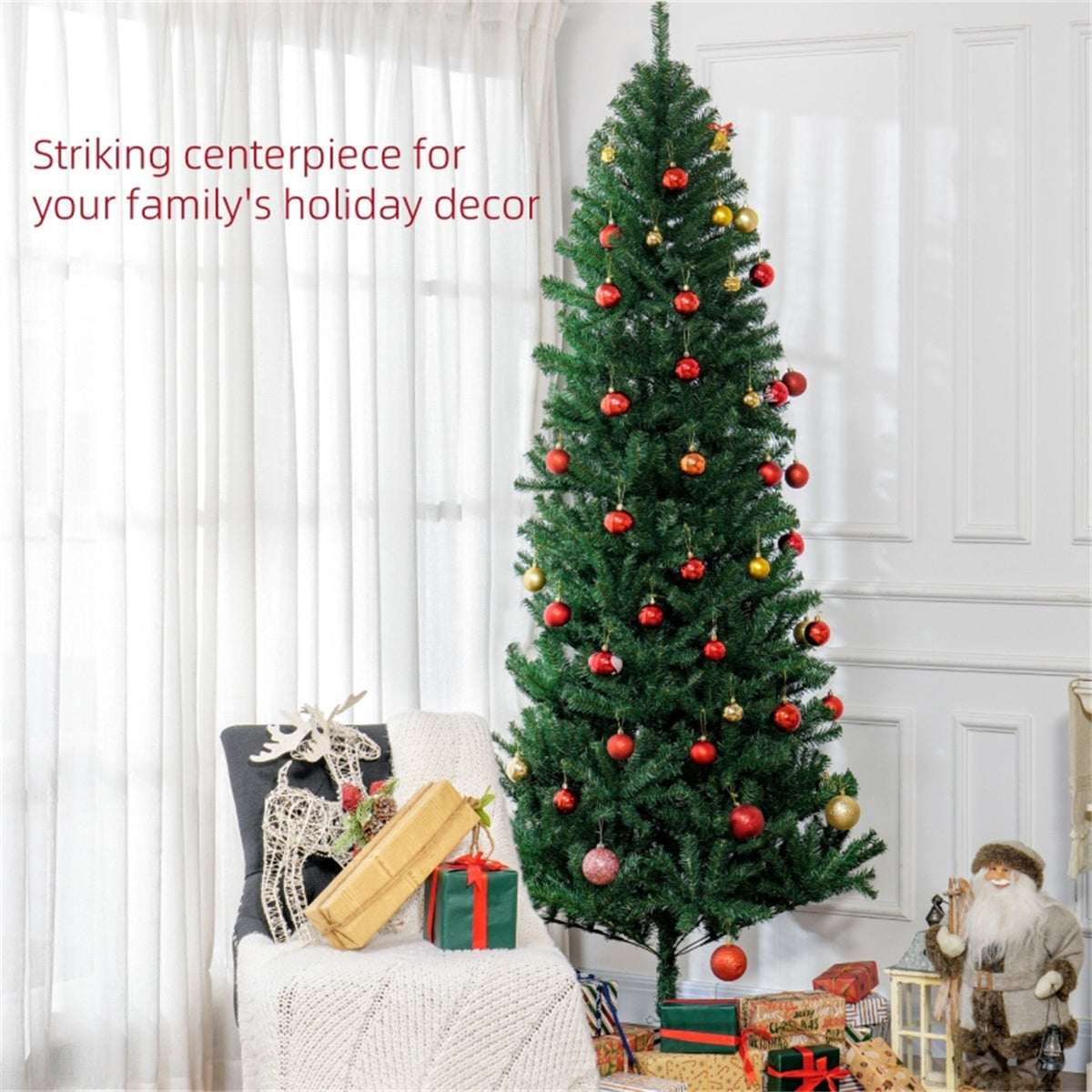 8FT Full Christmas Tree – A Majestic Holiday Centerpiece for Your Home