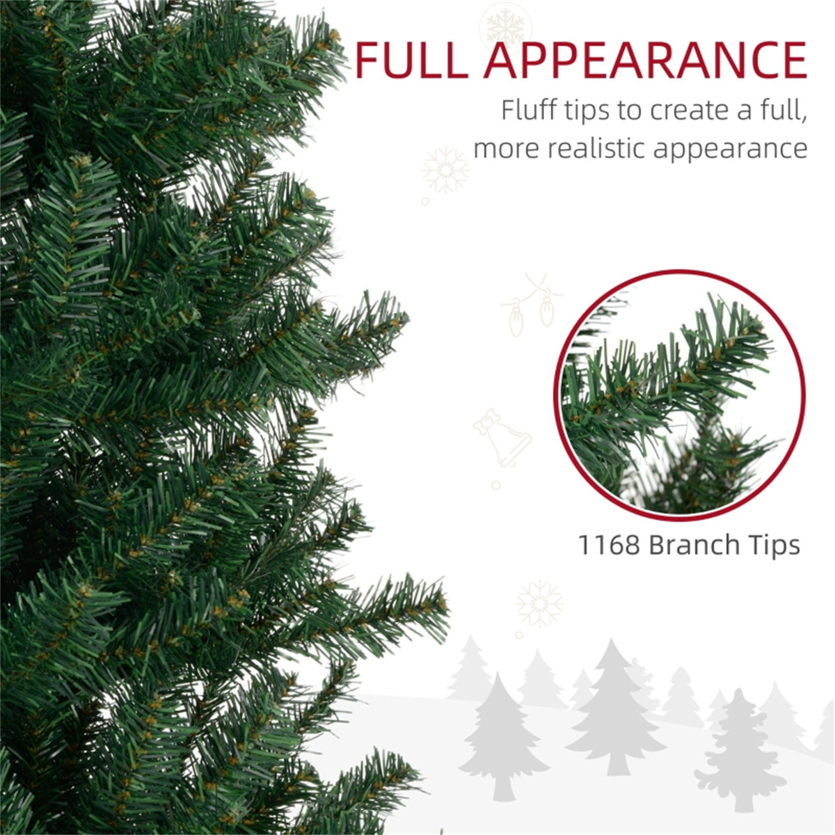 8FT Full Christmas Tree – A Majestic Holiday Centerpiece for Your Home