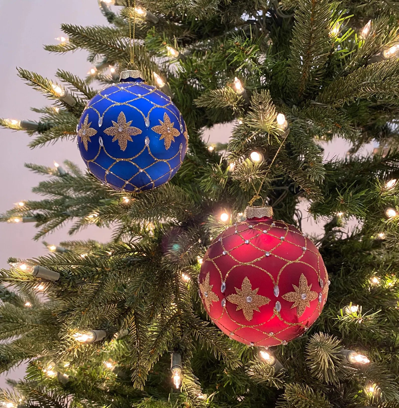 Round glass ornament gold and glitter, gold glass ornament, gold round ornament, gold ornament, woman owned and designed, Christmas decor