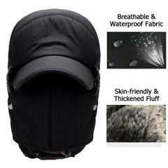 Outdoor Cycling Cold-Proof Ear Warm Cap Thickened Ear Winter Warmer Hat