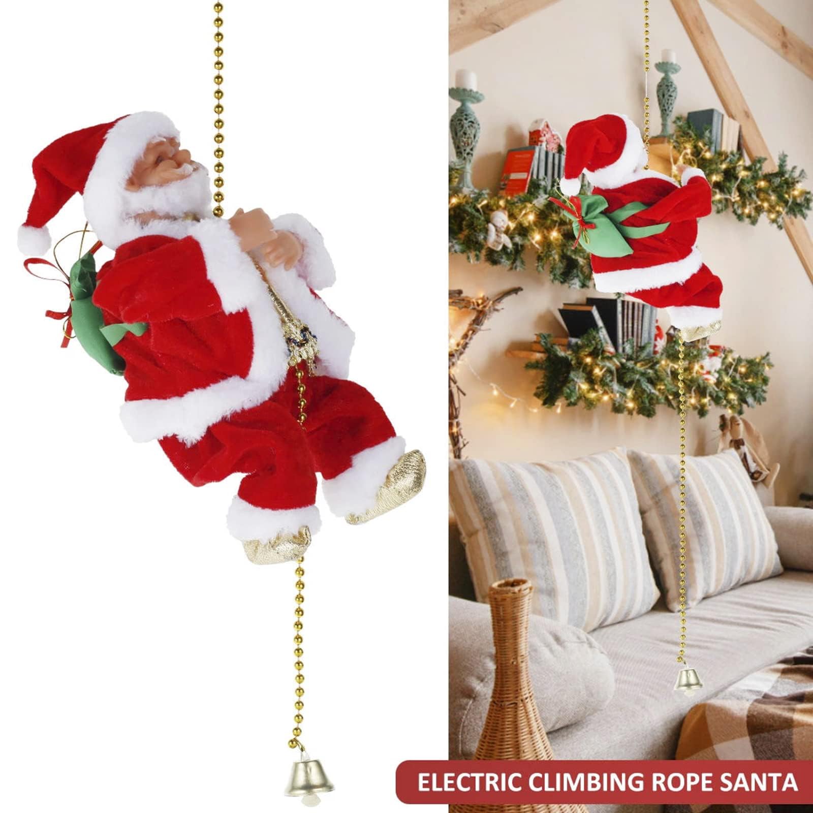 🎄 Christmas Promotion 🎅 9" Climbing Santa Claus 🎄