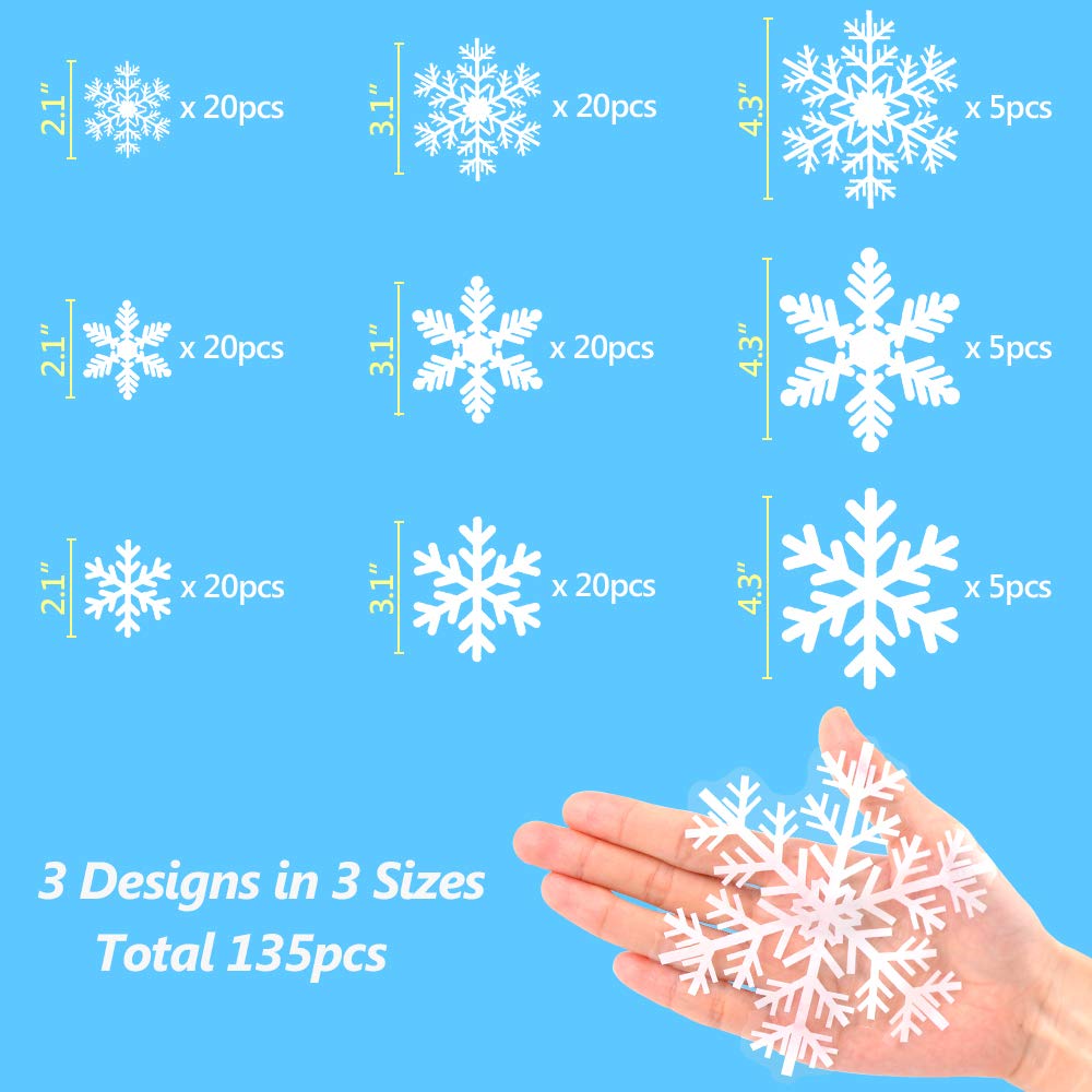 ❄️ Christmas Pre-sale🎄- Christmas Snowflake Window Decals ❄️